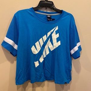 Blue Nike shirt